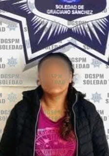 SEGURIDAD PÚBLICA DE SOLEDAD DETUVO A UNA MUJER POR PRESUNTO ROBO A COMERCIO